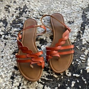 Women's Brown Strappy Sandals